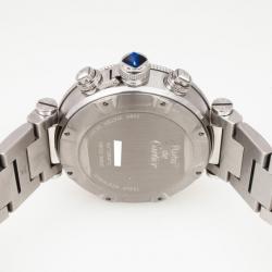 Cartier SS Pasha Mens Chronograph 42 MM