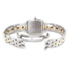 Pre Owned Cartier Panthere SS Ivory Gold 18K Ladies Wristwatch 