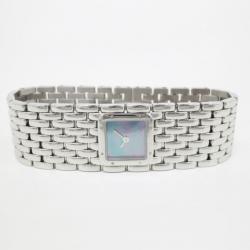 Pre Owned Cartier Panthere Ruban Wristwatch SS Shell Silver