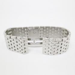 Pre Owned Cartier Panthere Ruban Wristwatch SS Shell Silver