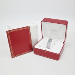 Pre Owned Cartier Panthere Ruban Wristwatch SS Shell Silver