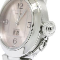 مملوكة مسبقًا Cartier Creme Stainless Steel Pasha C Big Date Unisex Wristwatch 35MM