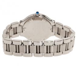مملوكة مسبقًا Cartier Silver Stainless Steel 21 Must de Cartier Women's Wristwatch 30MM