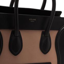 مملوكة مسبقًا Celine Tricolor Mini Luggage Smooth Leather Tote Bag