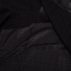 Pre Owned وشاح شانيل شعار شانيل أسود مربع