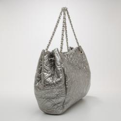 Chanel Large Quilted Patent Vinyl Tote