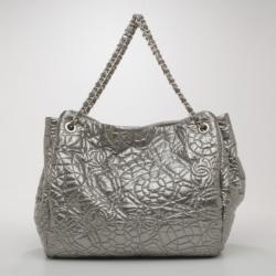 Pre Owned Chanel Large Quilted Patent Vinyl Tote