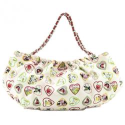 Pre Owned  Chanel Valentine Heart Mini Hobo Handbag 