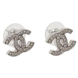 Chanel CC Crystal Earrings