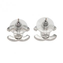 Chanel CC Crystal Earrings