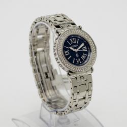 Pre Owned Philippe Charriol Geneve Black Swiss Movement Diamond Ladies Watch 29 MM