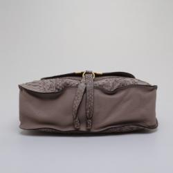 Pre Owned Chloe Python Small Marcie Bag