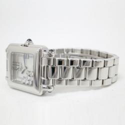 Chopard Happy Sport Square SS Diamonds Womens Wristwatch 27 MM