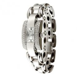 Chopard La Strada 18 K White Gold Diamond Ladies Watch 30 MM