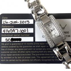 Chopard La Strada 18 K White Gold Diamond Ladies Watch 30 MM