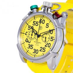 Pre Owned CT Scuderia Yellow Stainless Steel CS20110 Men's Wristwatch 46MM