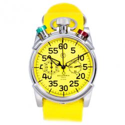 Pre Owned CT Scuderia Yellow Stainless Steel CS20110 Men's Wristwatch 46MM