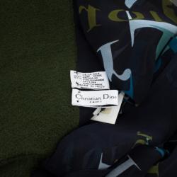 مملوكة مسبقًا Christian Dior Monogram Silk and Mohair Scarf 