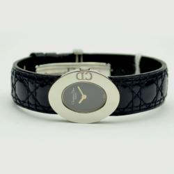 Christian Dior Black SS Ladies Wristwatch