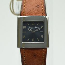 Pre Owned Dior Grey Stainless Steel D80-100 Women's Wristwatch 23 mm
