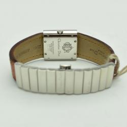 Pre Owned Dior Grey Stainless Steel D80-100 Women's Wristwatch 23 mm