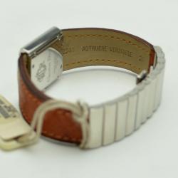Pre Owned Dior Grey Stainless Steel D80-100 Women's Wristwatch 23 mm