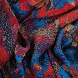 Christian Dior Leaf Print Square Scarf