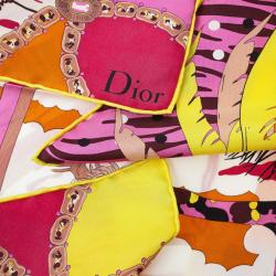 مملوكة مسبقًا Christian Dior Printed Silk Scarf