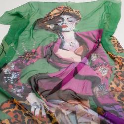 مملوكة مسبقًا Christian Dior Printed Scarf