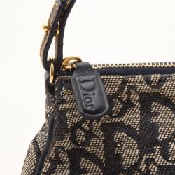 مملوكة مسبقًا Dior Blue Monogram Denim Saddle Bag