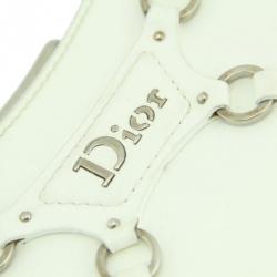 Pre Owned Dior Vintage Leather Fermoir Bag