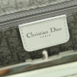 Pre Owned Dior Vintage Leather Fermoir Bag