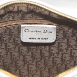 Pre Owned Dior Lady Dior Bag in Ivory Lambskin Leather