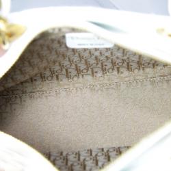 Pre Owned Dior Lady Dior Bag in Ivory Lambskin Leather