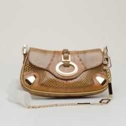 Pre Owned Dolce and Gabbana Small Python Shoulder Bag