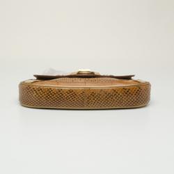 Pre Owned Dolce and Gabbana Small Python Shoulder Bag