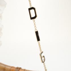 Pre Owned Dolce and Gabbana Small Python Shoulder Bag