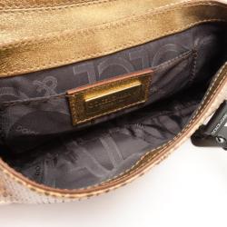 Pre Owned Dolce and Gabbana Small Python Shoulder Bag