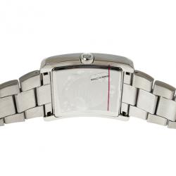 Pre Owned Emporio Armani Black Stainless Steel AR1642 Men's Wristwatch 36MM