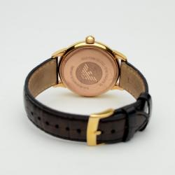 Pre Owned Emporio Armani Stainless Steel Pilot Unisex Wristwatch