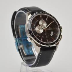 Erhard Junghans Black Chronograph Mens Wristwatch