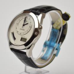 Pre Owned Erhard Junghans White Worldtimer Mens Wristwatch