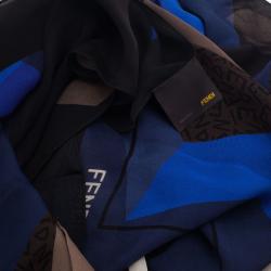 مملوكة مسبقًا وشاح فندي حرير بني