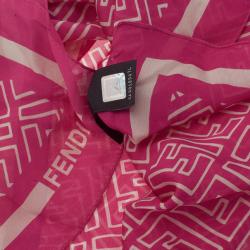 مملوكة مسبقًا Fendi Pink Zucca Stole