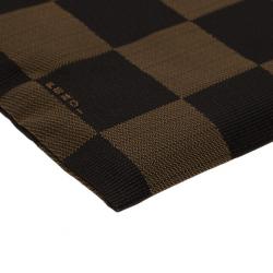 Fendi Brown Checkered Vintage Pouch
