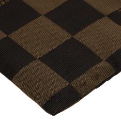 Fendi Brown Checkered Vintage Pouch