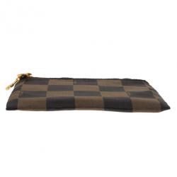 Fendi Brown Checkered Vintage Pouch