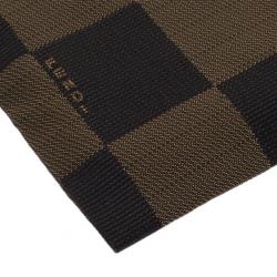 Fendi Brown Checkered Vintage Pouch