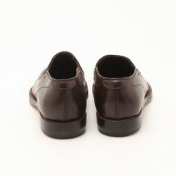 Pre Owned Fendi Brown Leather Men's Loafers Size 43.5