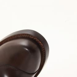 Pre Owned Fendi Brown Leather Men's Loafers Size 43.5